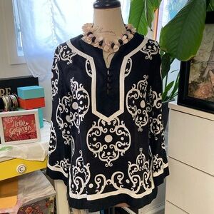 Black and white tunic top by Style & Co.